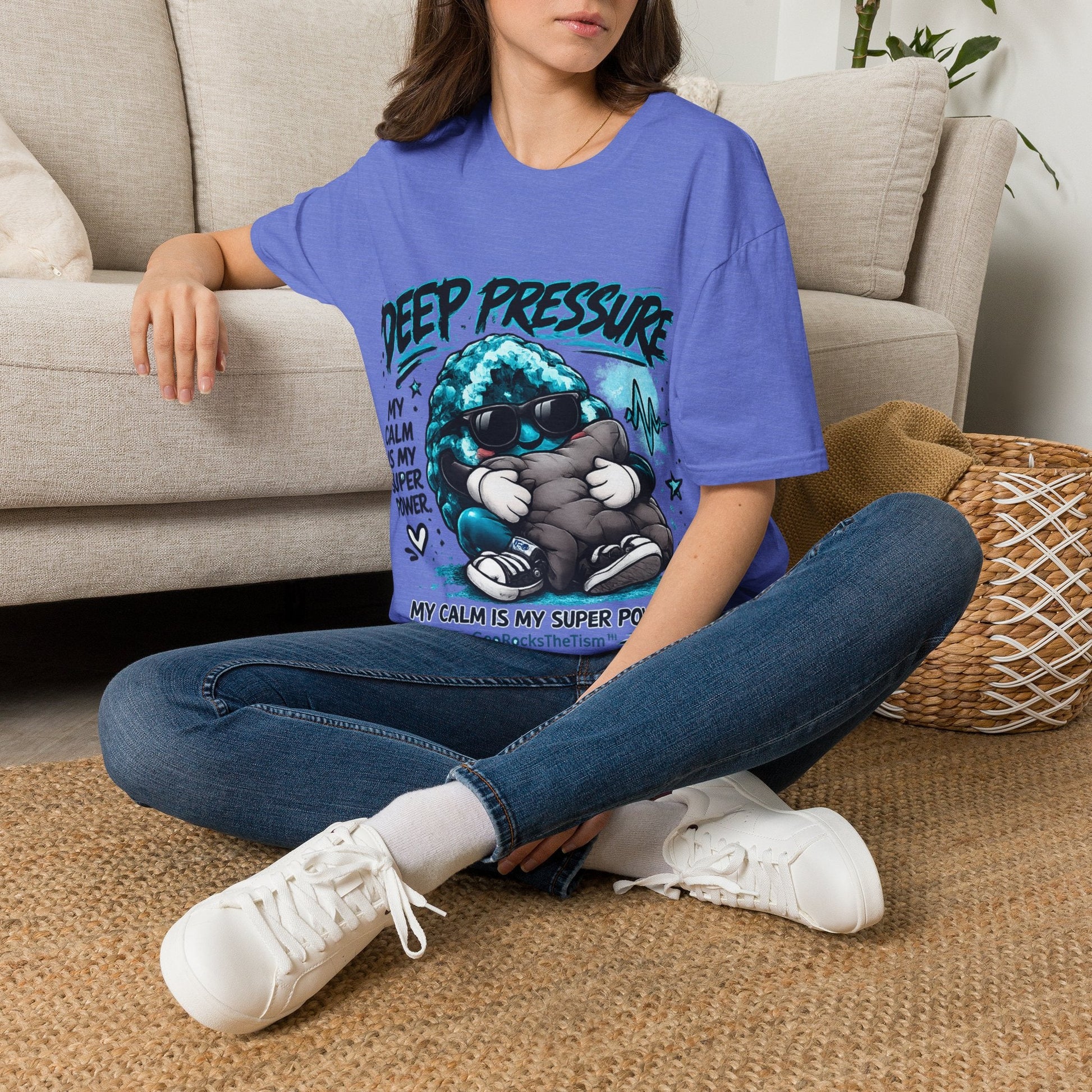 Geo Rocks the 'Tism Teen Stimming Geode "Calming Sensory Hug" Tee - Geo Rocks The 'Tism