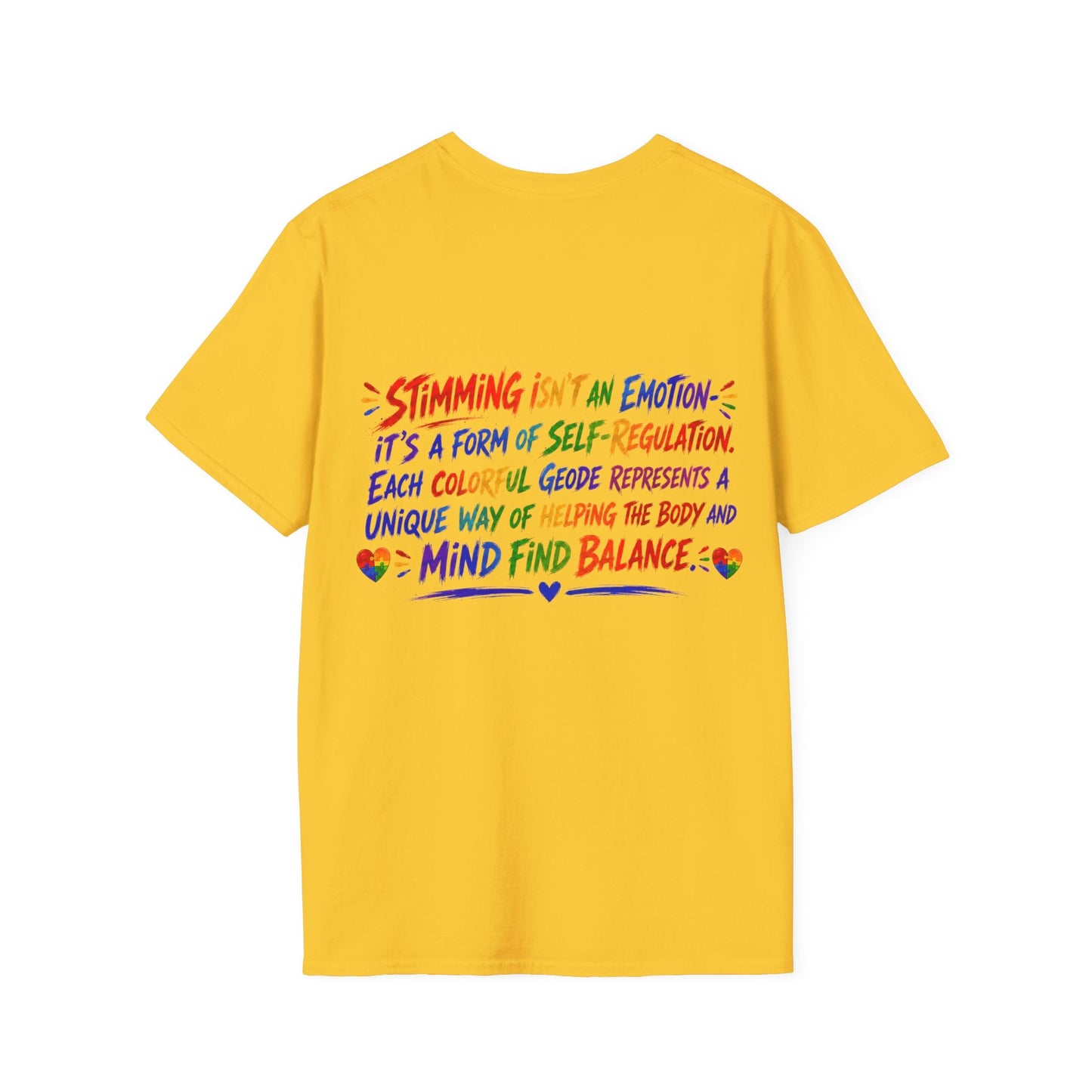 Geo Rocks the 'Tism Teen Stimming Geode "Calming Sensory Hug" Tee - Geo Rocks The 'Tism