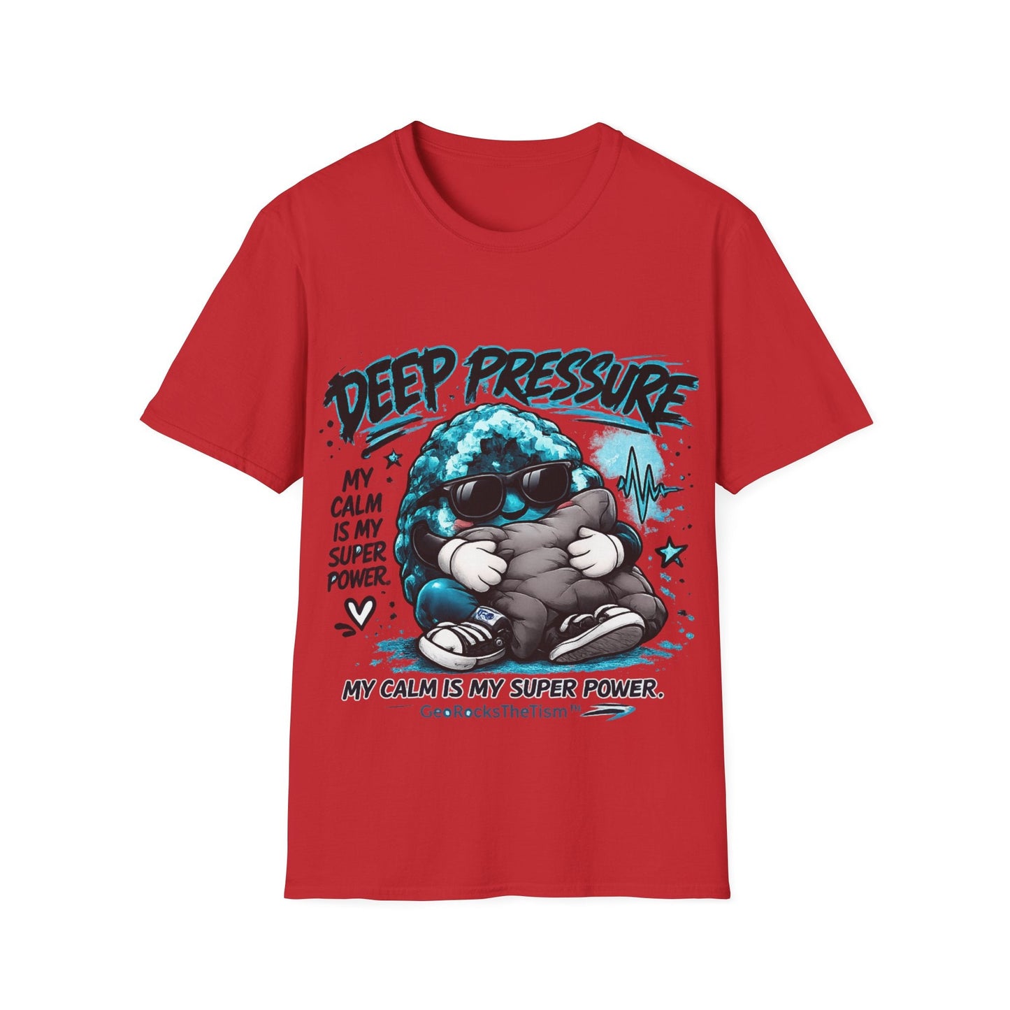 Geo Rocks the 'Tism Teen Stimming Geode "Calming Sensory Hug" Tee - Geo Rocks The 'Tism