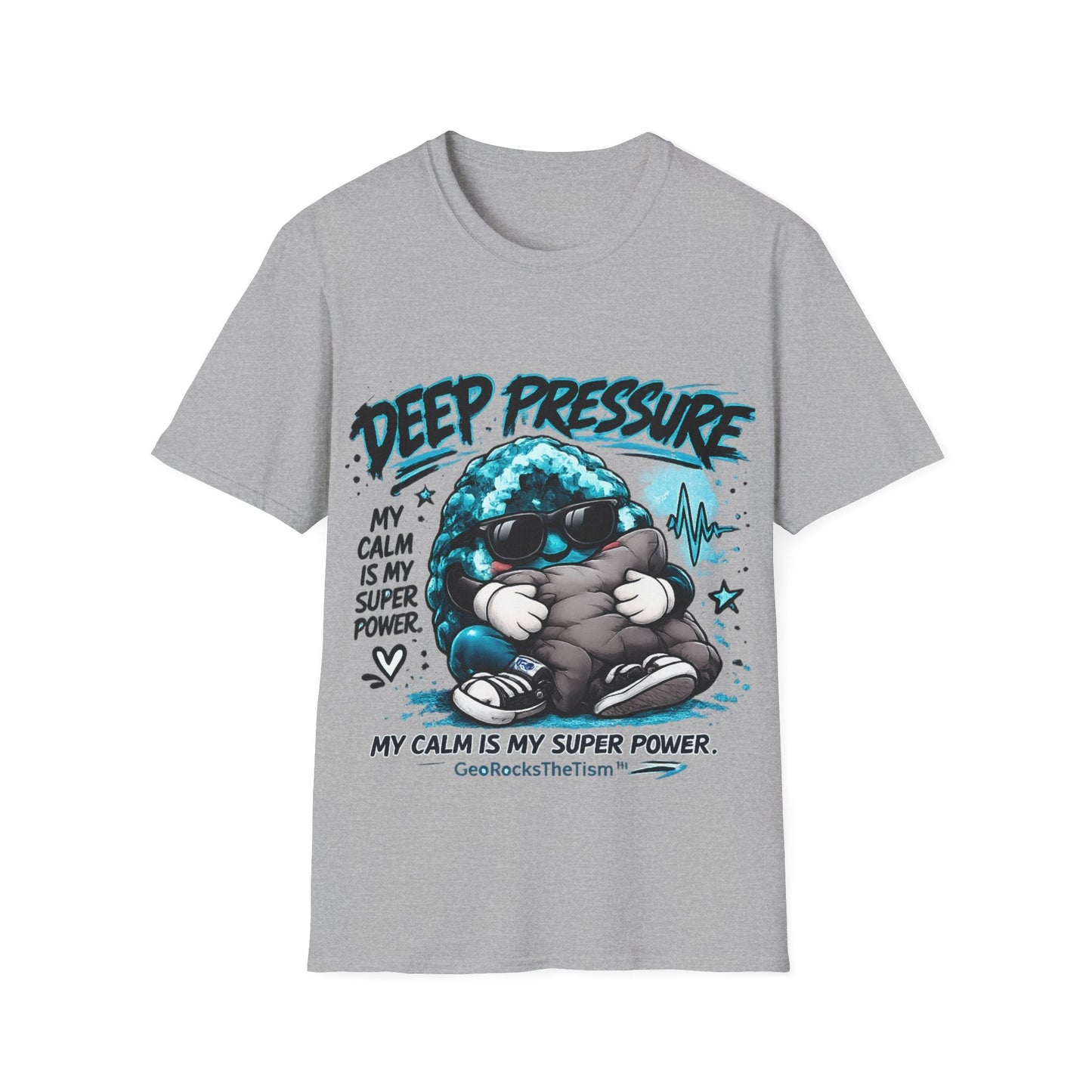 Geo Rocks the 'Tism Teen Stimming Geode "Calming Sensory Hug" Tee - Geo Rocks The 'Tism
