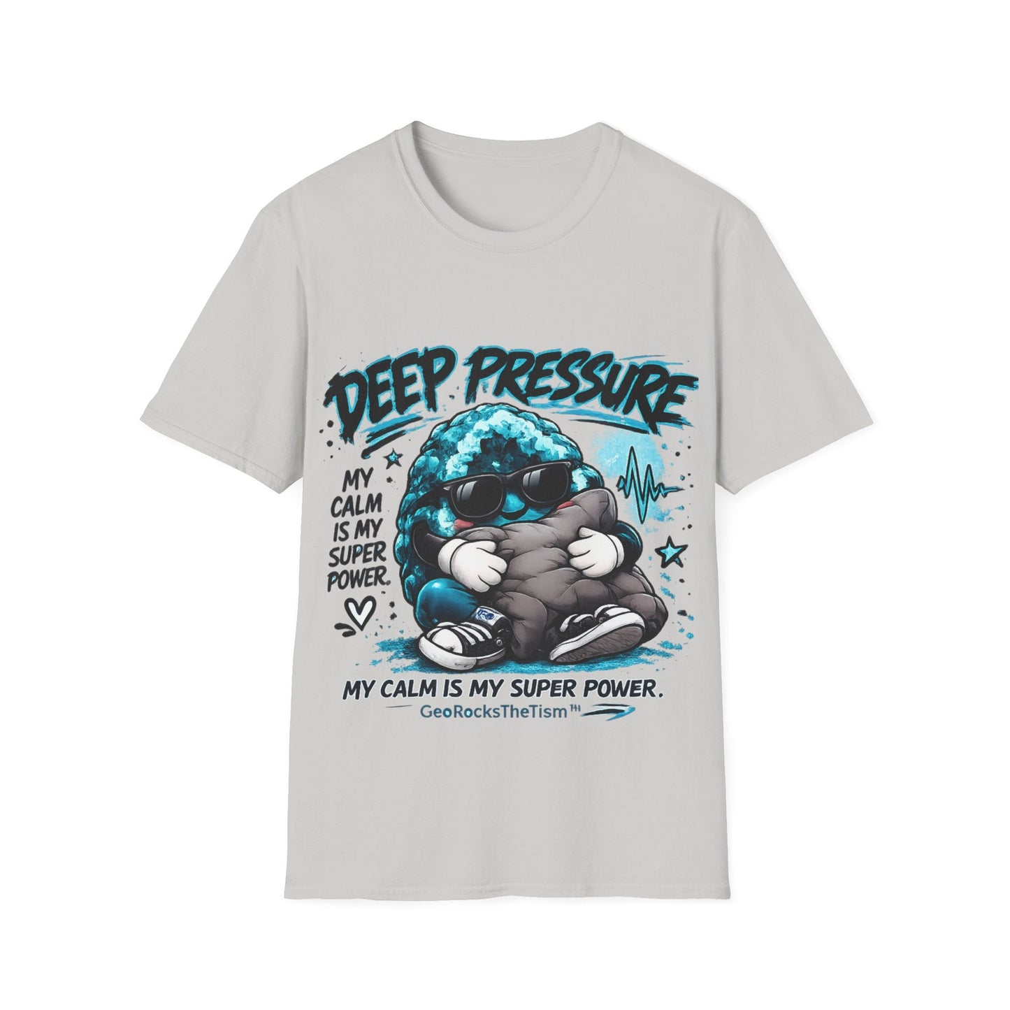 Geo Rocks the 'Tism Teen Stimming Geode "Calming Sensory Hug" Tee - Geo Rocks The 'Tism