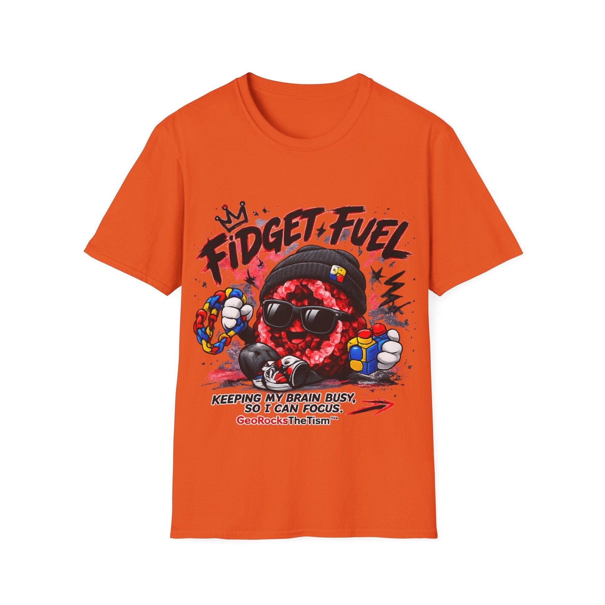 Geo Rocks the 'Tism Teen Stimming Geode "Fidget Fuel" Tee - Geo Rocks The 'Tism