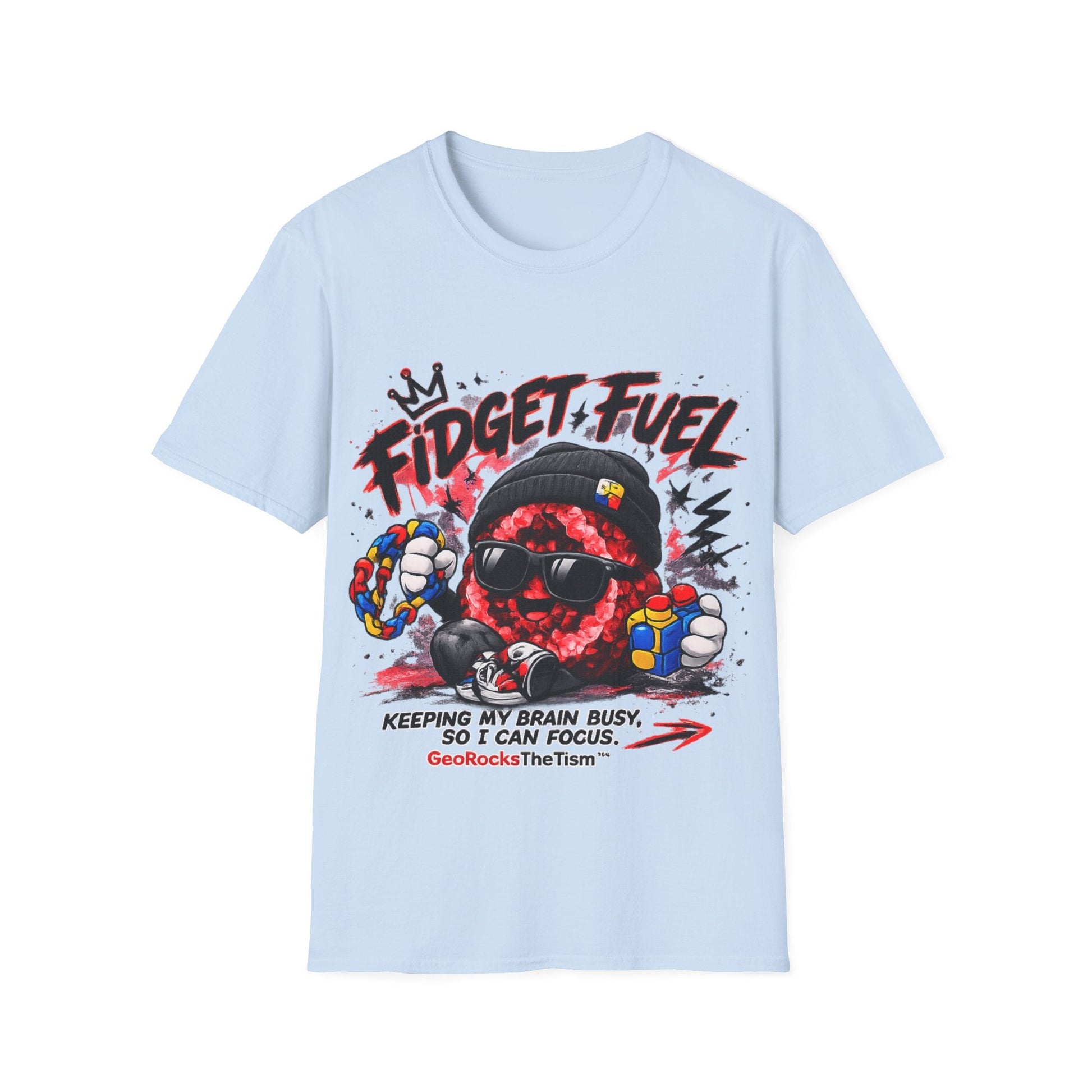 Geo Rocks the 'Tism Teen Stimming Geode "Fidget Fuel" Tee - Geo Rocks The 'Tism