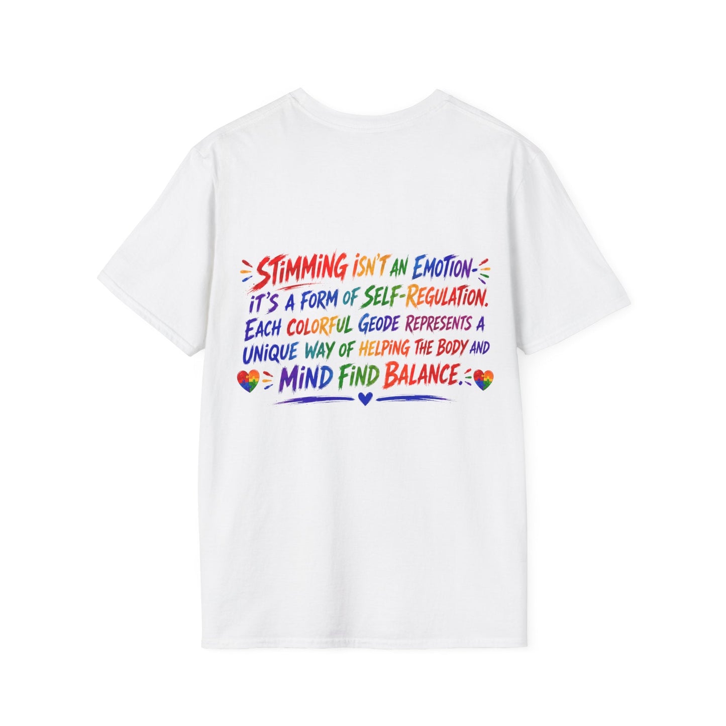 Geo Rocks the 'Tism Teen Stimming Geode "Fidget Fuel" Tee - Geo Rocks The 'Tism