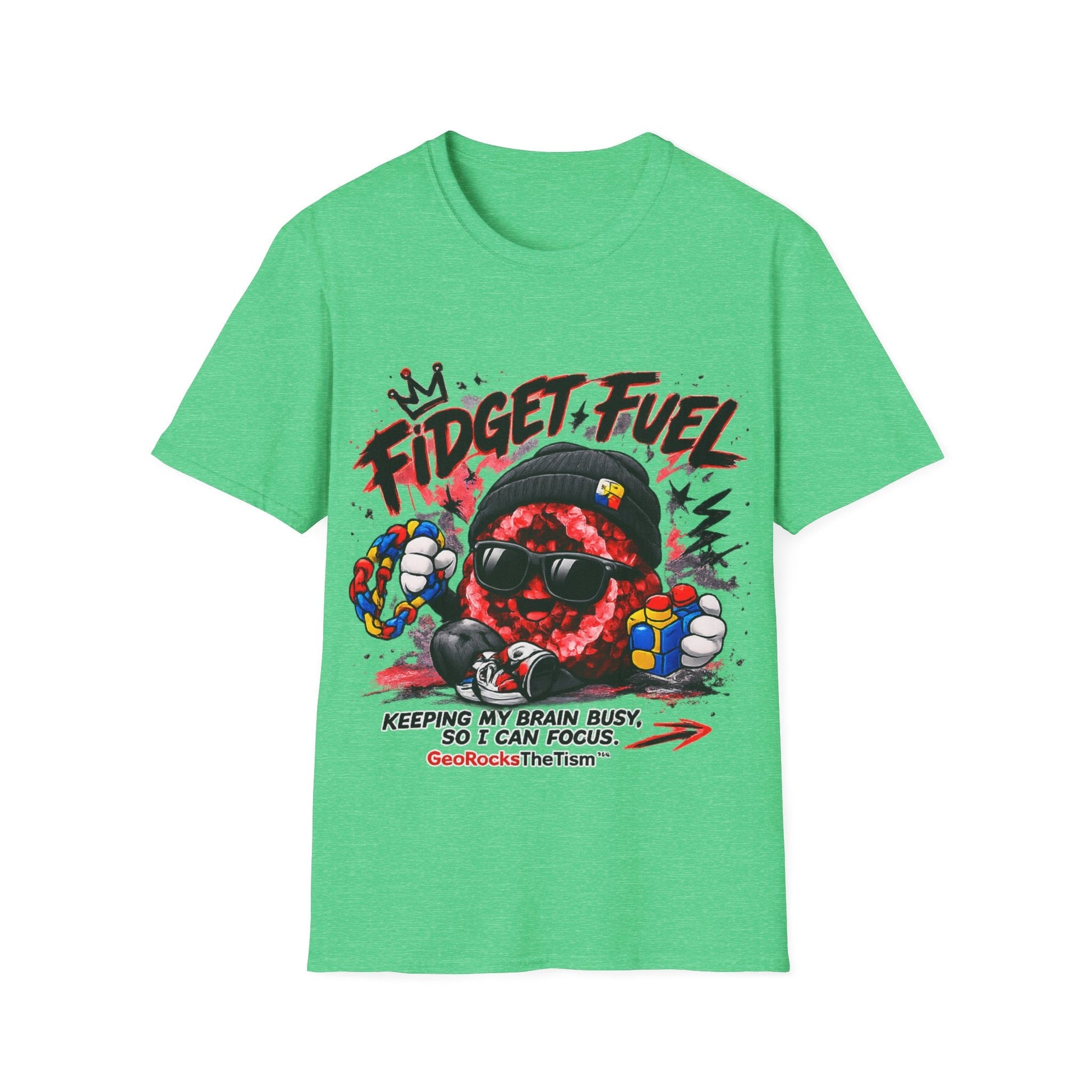 Geo Rocks the 'Tism Teen Stimming Geode "Fidget Fuel" Tee - Geo Rocks The 'Tism