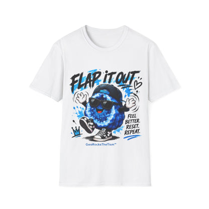 Geo Rocks the 'Tism Teen Stimming Geode "Flap It Out" Tee - Geo Rocks The 'Tism