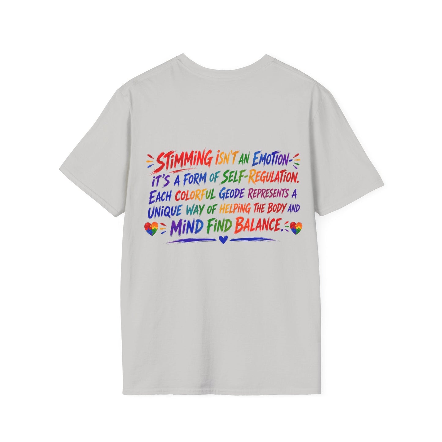 Geo Rocks the 'Tism Teen Stimming Geode "Flap It Out" Tee - Geo Rocks The 'Tism