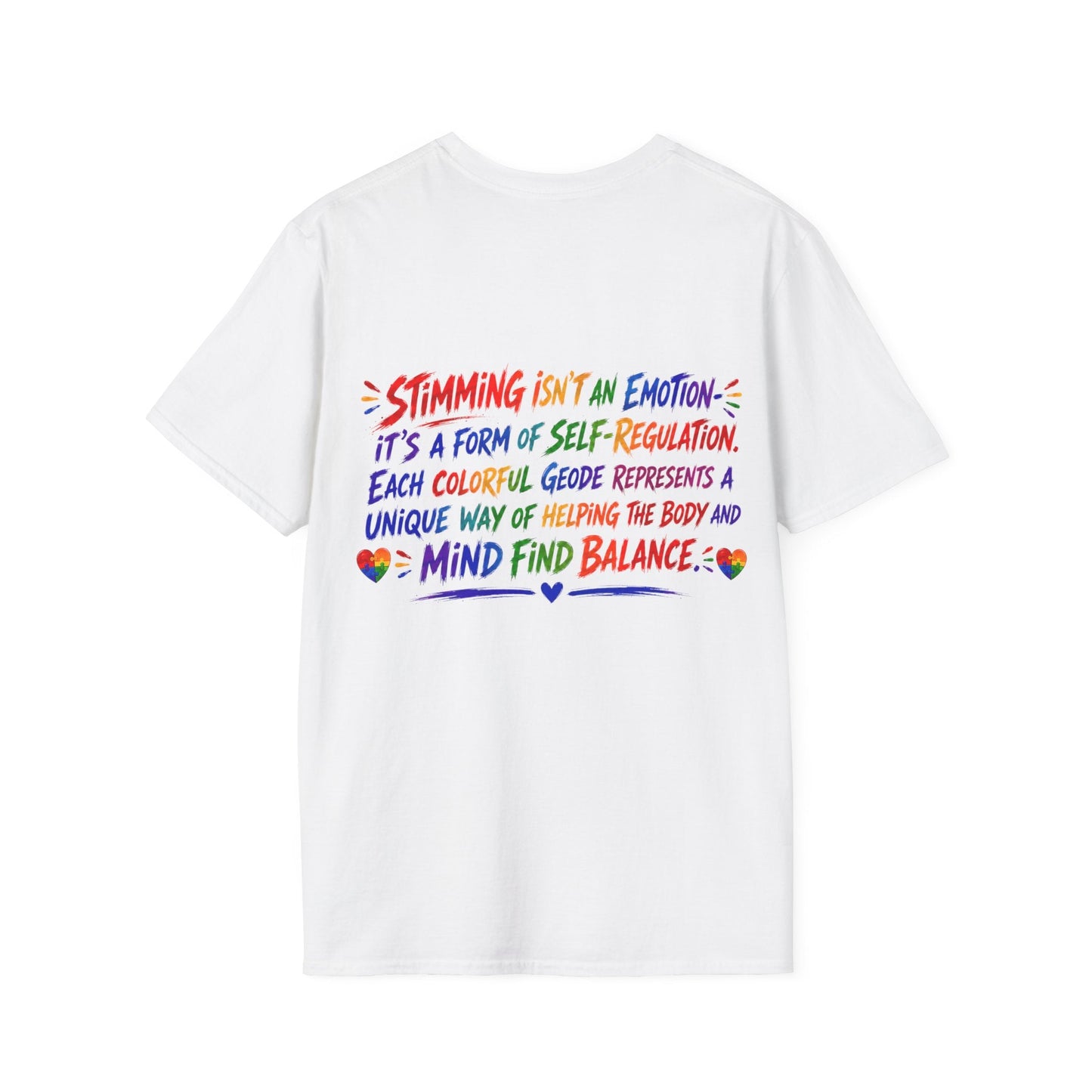 Geo Rocks the 'Tism Teen Stimming Geode "Flap It Out" Tee - Geo Rocks The 'Tism