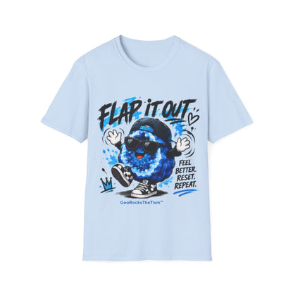 Geo Rocks the 'Tism Teen Stimming Geode "Flap It Out" Tee - Geo Rocks The 'Tism