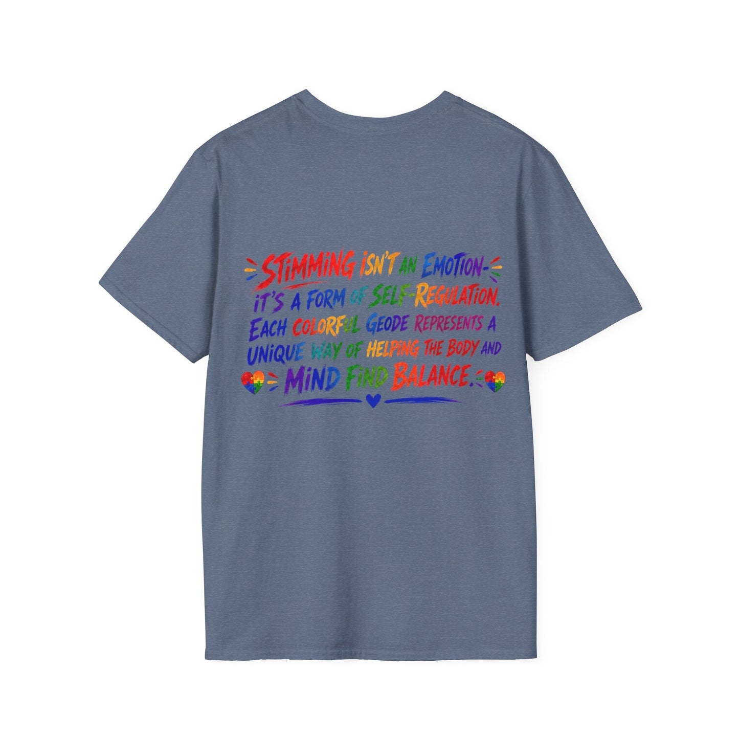 Geo Rocks the 'Tism Teen Stimming Geode "Flap It Out" Tee - Geo Rocks The 'Tism