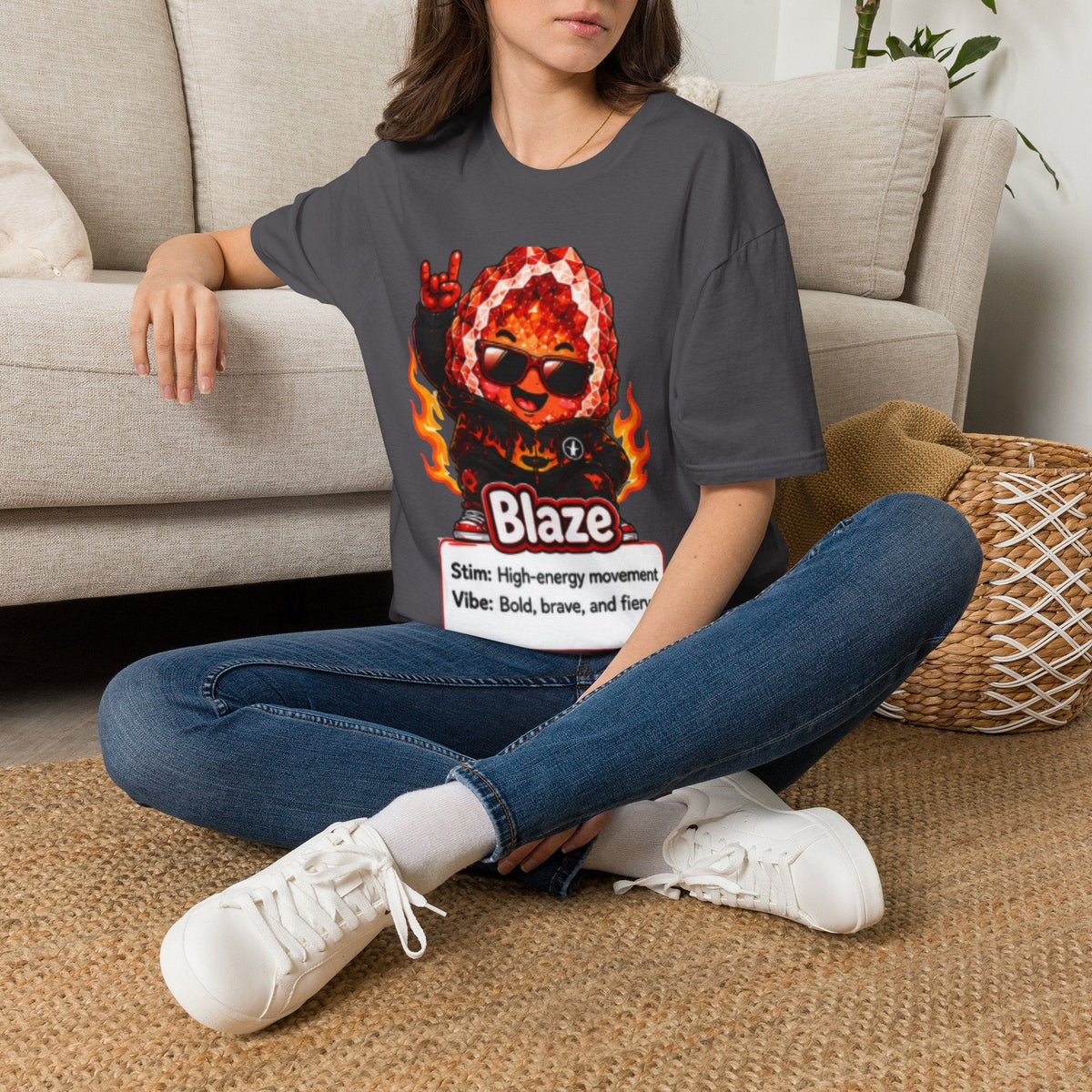 Geo Rocks the 'Tism Teen Stimming Geode "Flap It Out" Tee - Geo Rocks The 'Tism