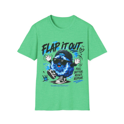 Geo Rocks the 'Tism Teen Stimming Geode "Flap It Out" Tee - Geo Rocks The 'Tism