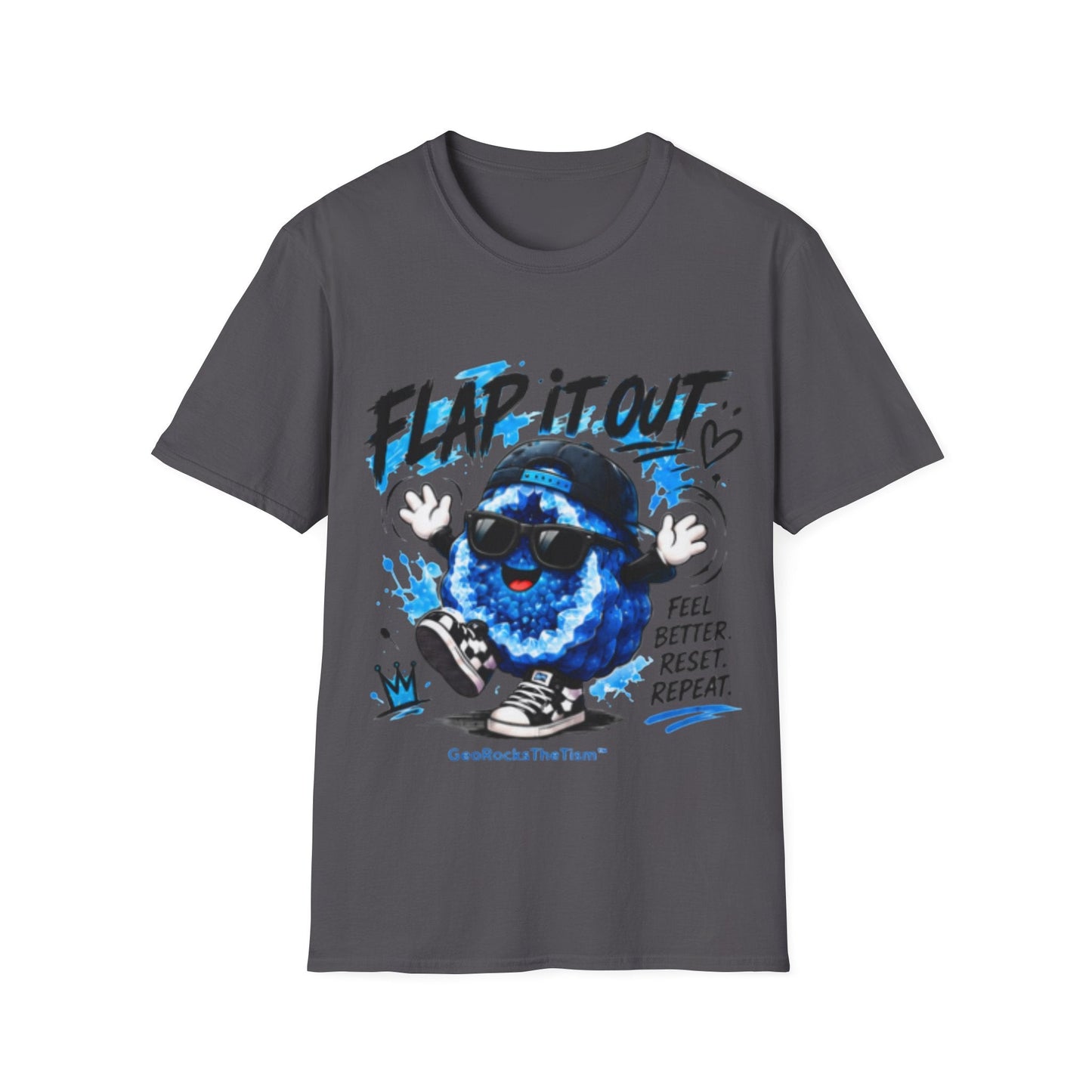Geo Rocks the 'Tism Teen Stimming Geode "Flap It Out" Tee - Geo Rocks The 'Tism