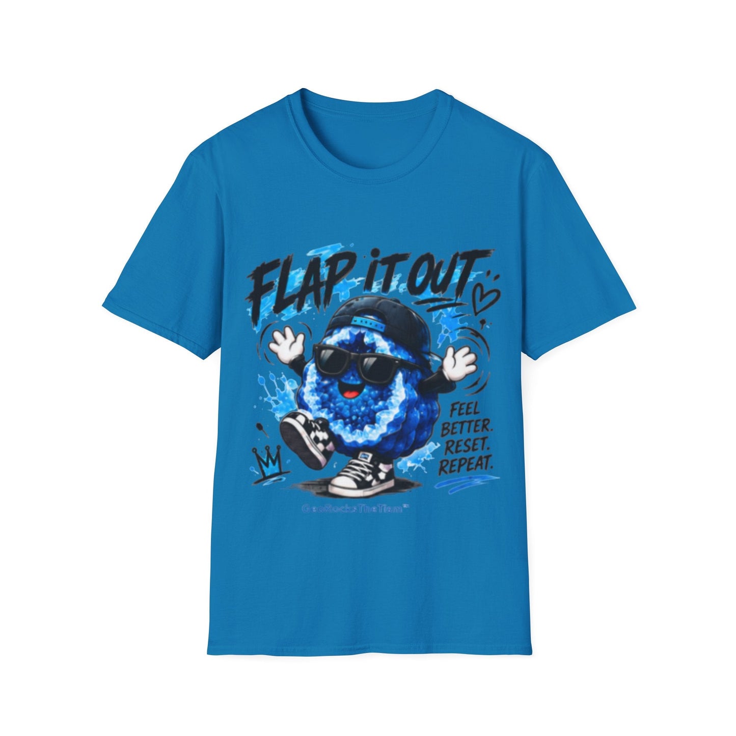 Geo Rocks the 'Tism Teen Stimming Geode "Flap It Out" Tee - Geo Rocks The 'Tism