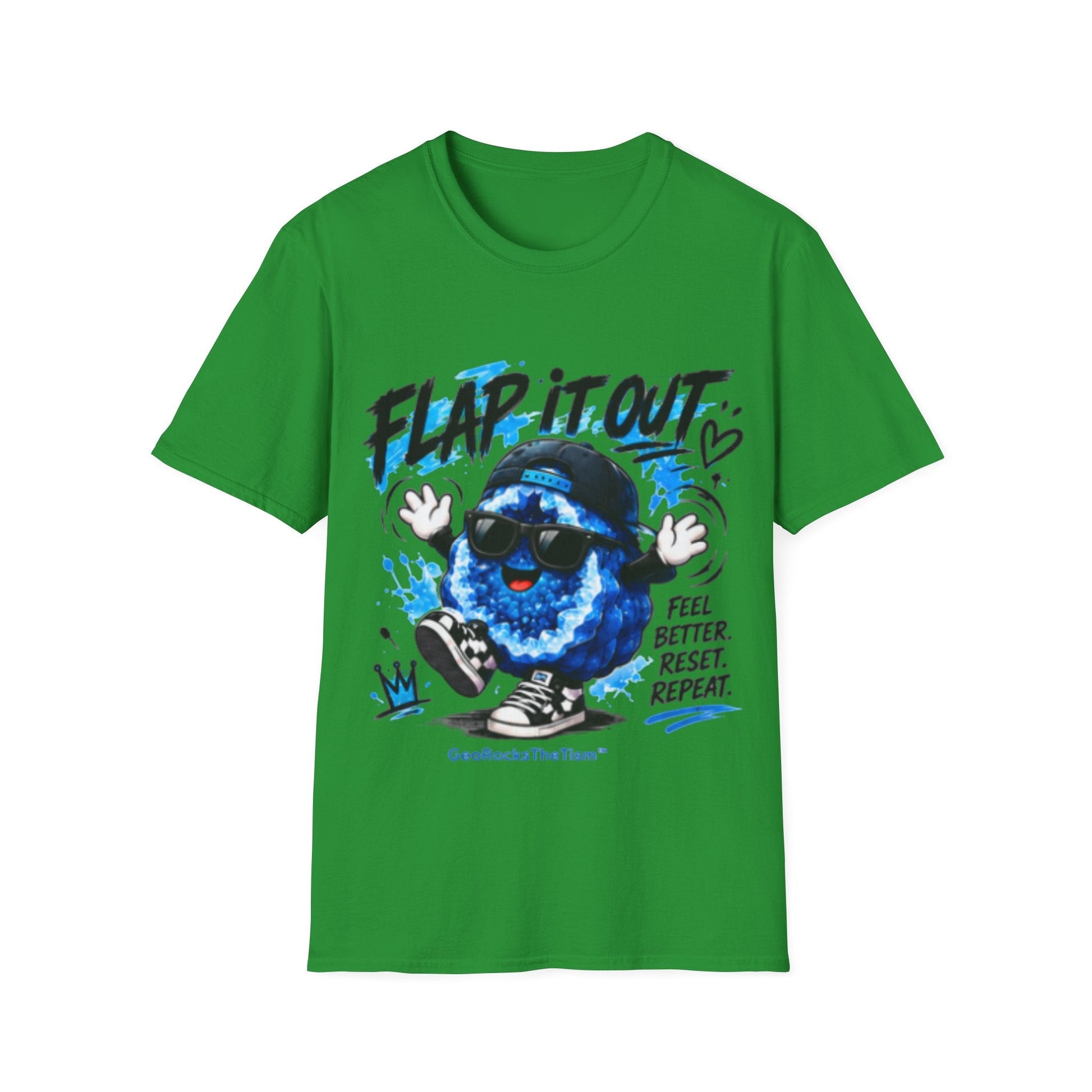 Geo Rocks the 'Tism Teen Stimming Geode "Flap It Out" Tee - Geo Rocks The 'Tism