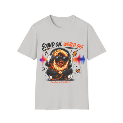 Geo Rocks the 'Tism Teen Stimming Geode "Sound On, World Off" Tee - Geo Rocks The 'Tism