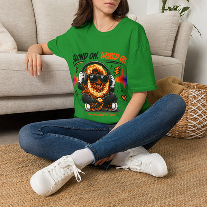 Geo Rocks the 'Tism Teen Stimming Geode "Sound On, World Off" Tee - Geo Rocks The 'Tism