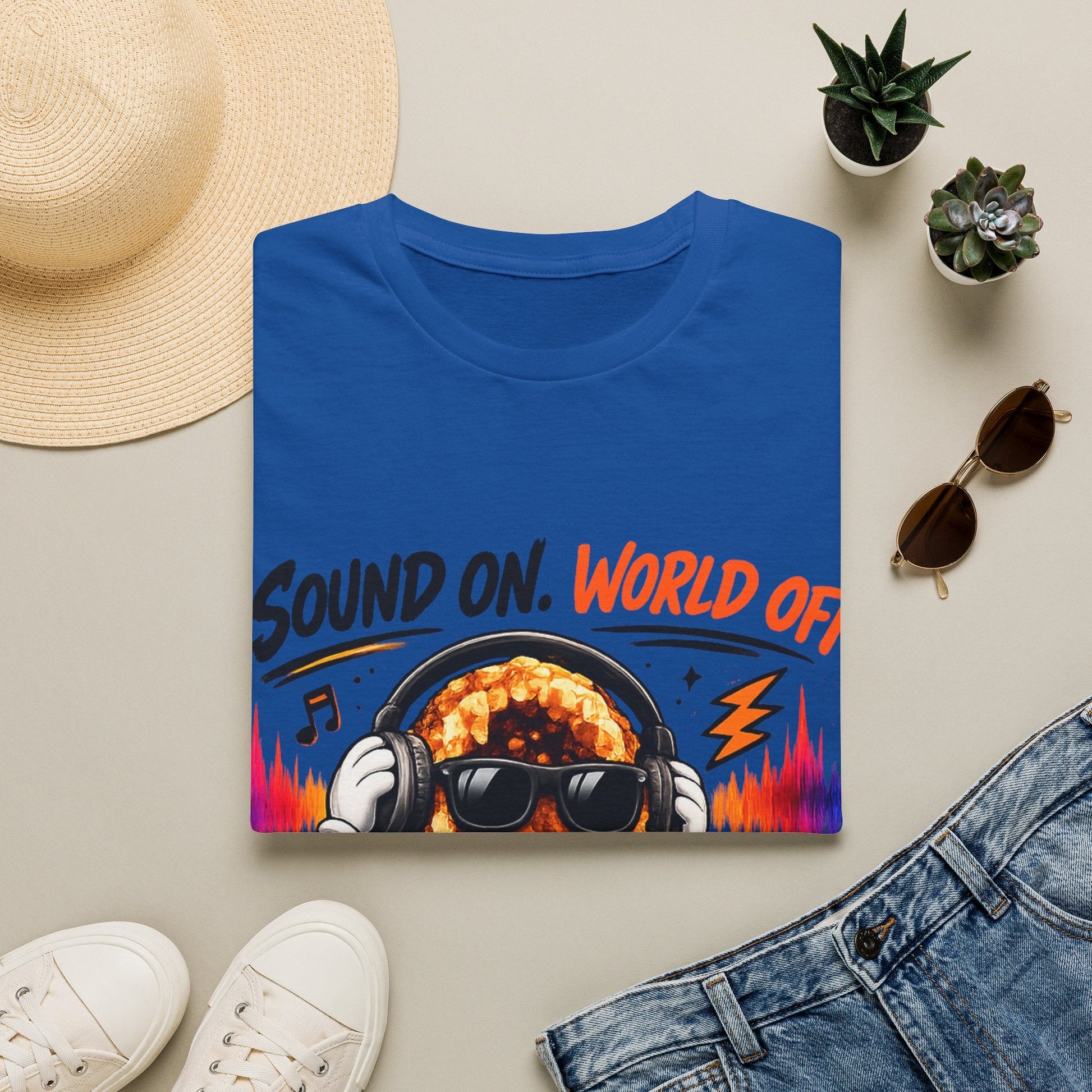 Geo Rocks the 'Tism Teen Stimming Geode "Sound On, World Off" Tee - Geo Rocks The 'Tism