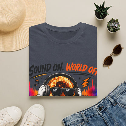Geo Rocks the 'Tism Teen Stimming Geode "Sound On, World Off" Tee - Geo Rocks The 'Tism