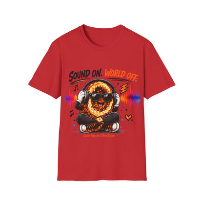 Geo Rocks the 'Tism Teen Stimming Geode "Sound On, World Off" Tee - Geo Rocks The 'Tism