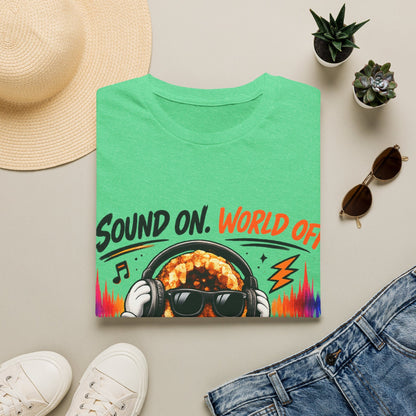 Geo Rocks the 'Tism Teen Stimming Geode "Sound On, World Off" Tee - Geo Rocks The 'Tism