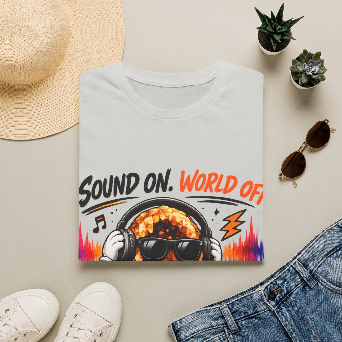 Geo Rocks the 'Tism Teen Stimming Geode "Sound On, World Off" Tee - Geo Rocks The 'Tism