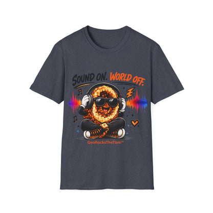 Geo Rocks the 'Tism Teen Stimming Geode "Sound On, World Off" Tee - Geo Rocks The 'Tism