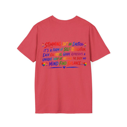 Geo Rocks the 'Tism Teen Stimming Geode "Sound On, World Off" Tee - Geo Rocks The 'Tism