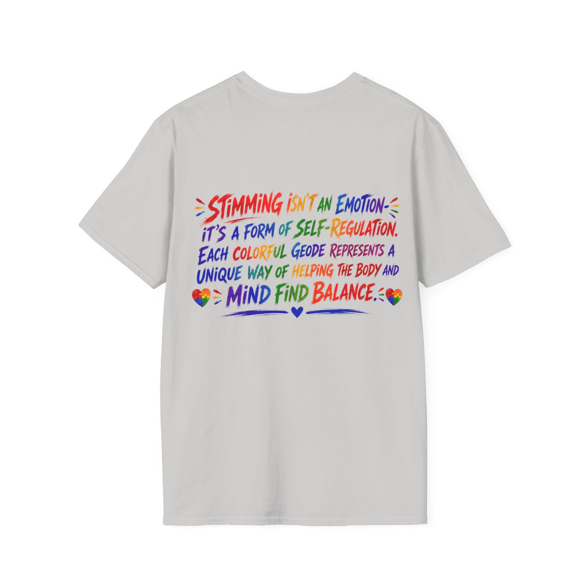 Geo Rocks the 'Tism Teen Stimming Geode "Sound On, World Off" Tee - Geo Rocks The 'Tism