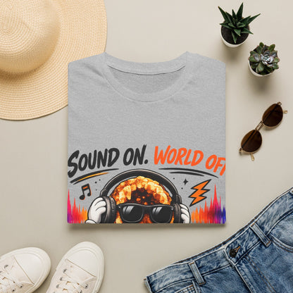 Geo Rocks the 'Tism Teen Stimming Geode "Sound On, World Off" Tee - Geo Rocks The 'Tism