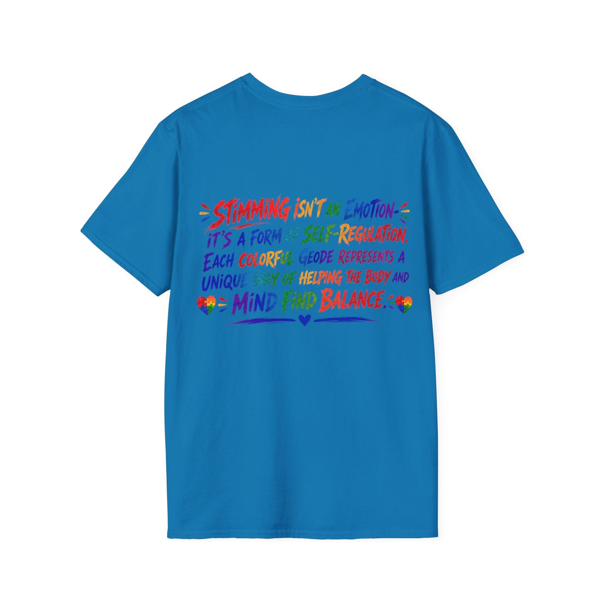 Geo Rocks the 'Tism Teen Stimming Geode "Sound On, World Off" Tee - Geo Rocks The 'Tism