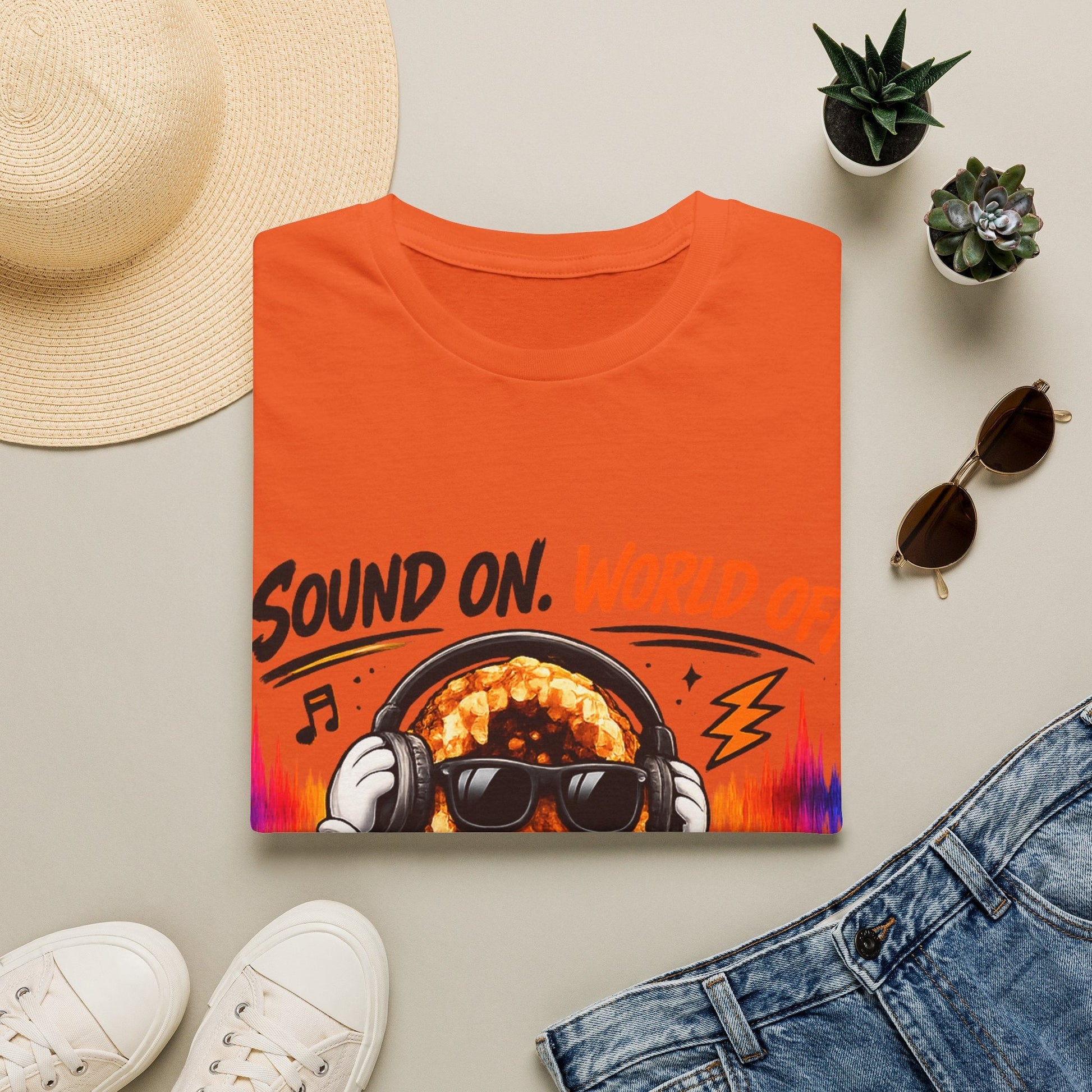 Geo Rocks the 'Tism Teen Stimming Geode "Sound On, World Off" Tee - Geo Rocks The 'Tism