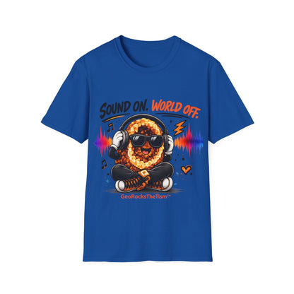 Geo Rocks the 'Tism Teen Stimming Geode "Sound On, World Off" Tee - Geo Rocks The 'Tism