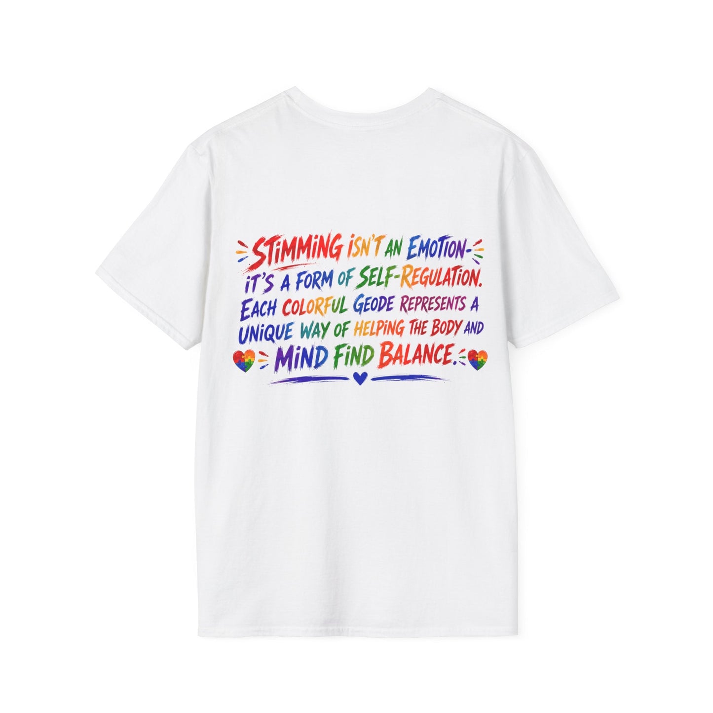 Geo Rocks the 'Tism Teen Stimming Geode "Sound On, World Off" Tee - Geo Rocks The 'Tism
