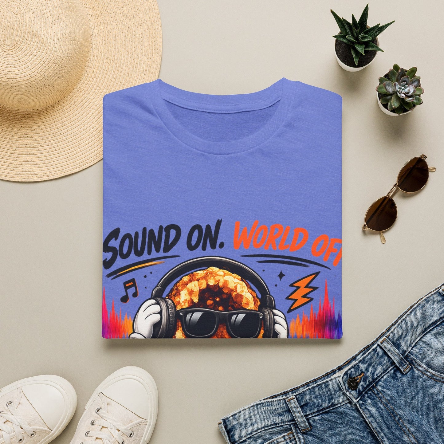 Geo Rocks the 'Tism Teen Stimming Geode "Sound On, World Off" Tee - Geo Rocks The 'Tism