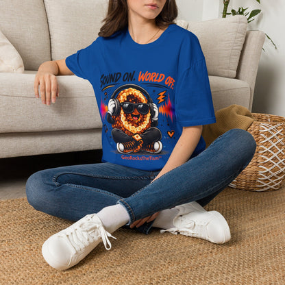 Geo Rocks the 'Tism Teen Stimming Geode "Sound On, World Off" Tee - Geo Rocks The 'Tism
