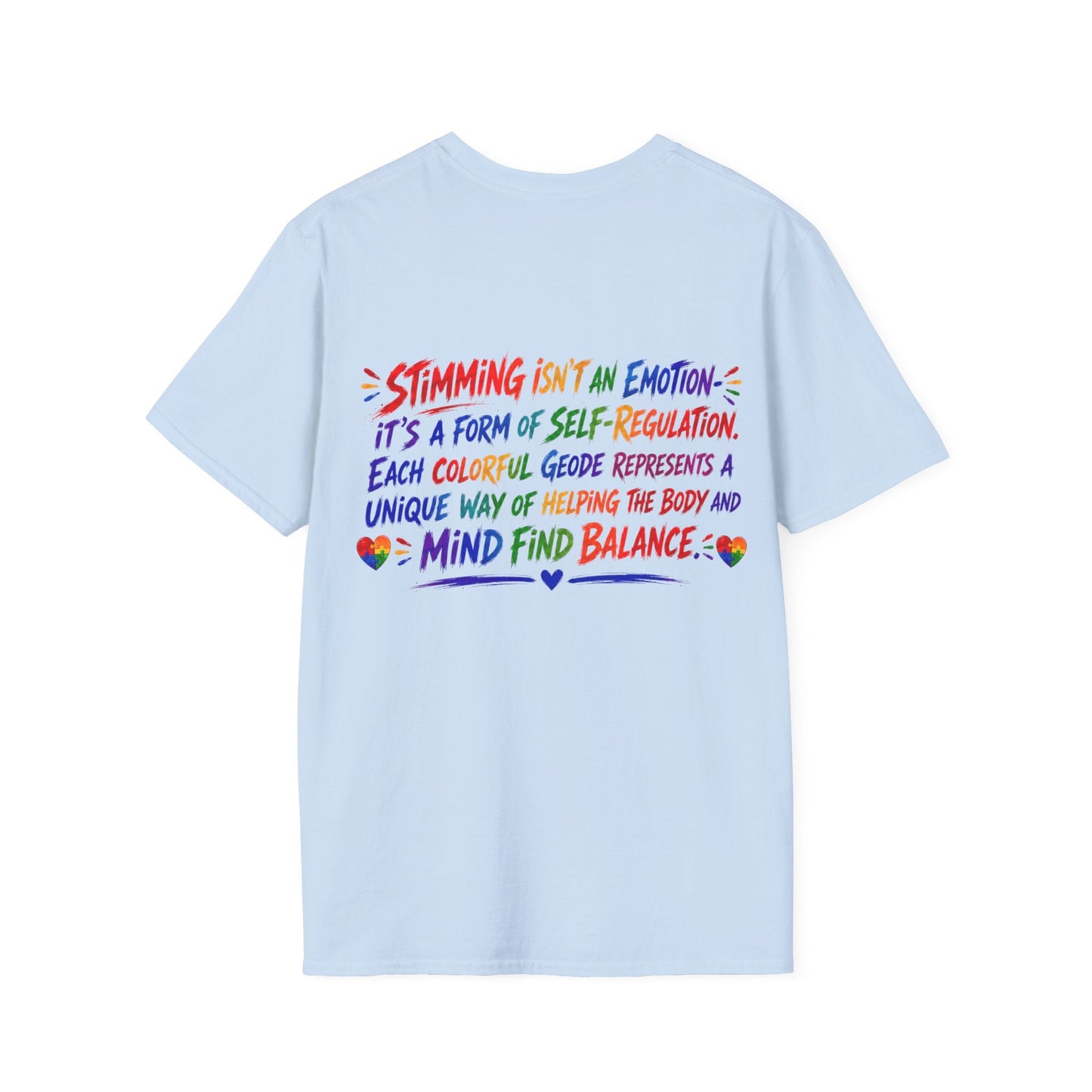 Geo Rocks the 'Tism Teen Stimming Geode "Sound On, World Off" Tee - Geo Rocks The 'Tism
