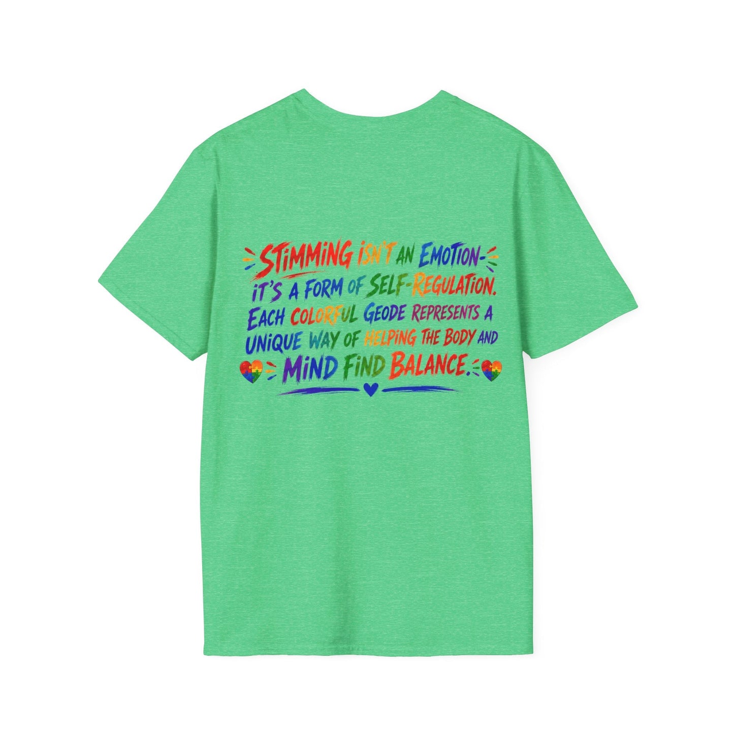 Geo Rocks the 'Tism Teen Stimming Geode "Sound On, World Off" Tee - Geo Rocks The 'Tism