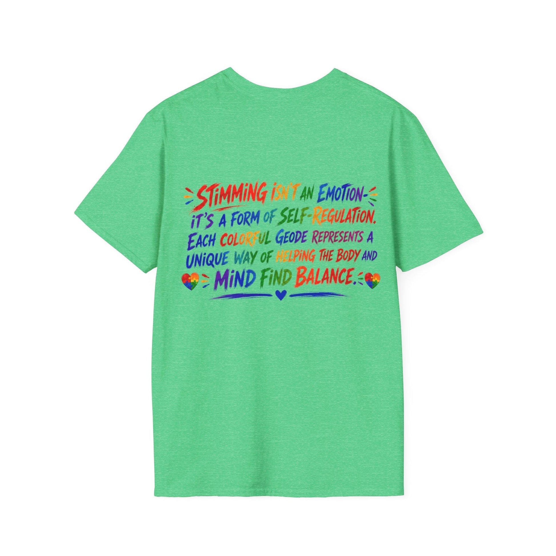 Geo Rocks the 'Tism Teen Stimming Geode "Sound On, World Off" Tee - Geo Rocks The 'Tism