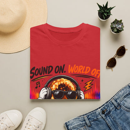 Geo Rocks the 'Tism Teen Stimming Geode "Sound On, World Off" Tee - Geo Rocks The 'Tism