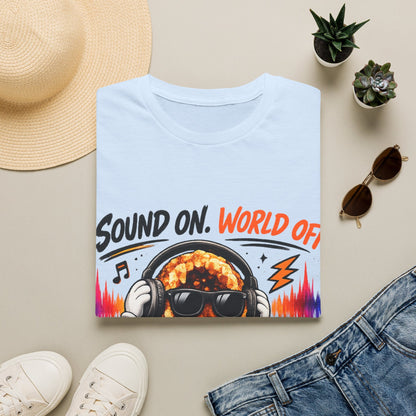 Geo Rocks the 'Tism Teen Stimming Geode "Sound On, World Off" Tee - Geo Rocks The 'Tism