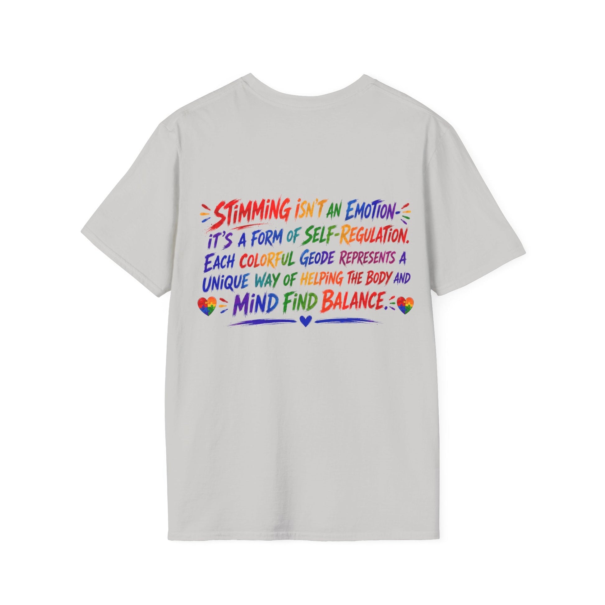 Geo Rocks the 'Tism Teen Stimming Geode "Sound On, World Off" Tee - Geo Rocks The 'Tism