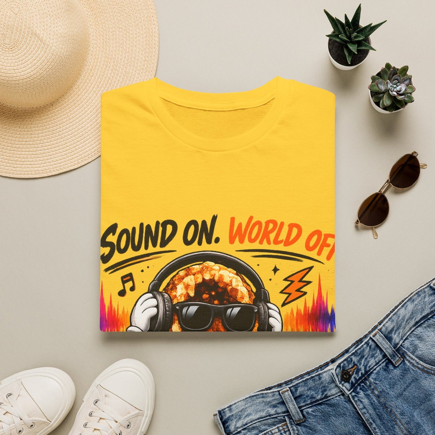 Geo Rocks the 'Tism Teen Stimming Geode "Sound On, World Off" Tee - Geo Rocks The 'Tism