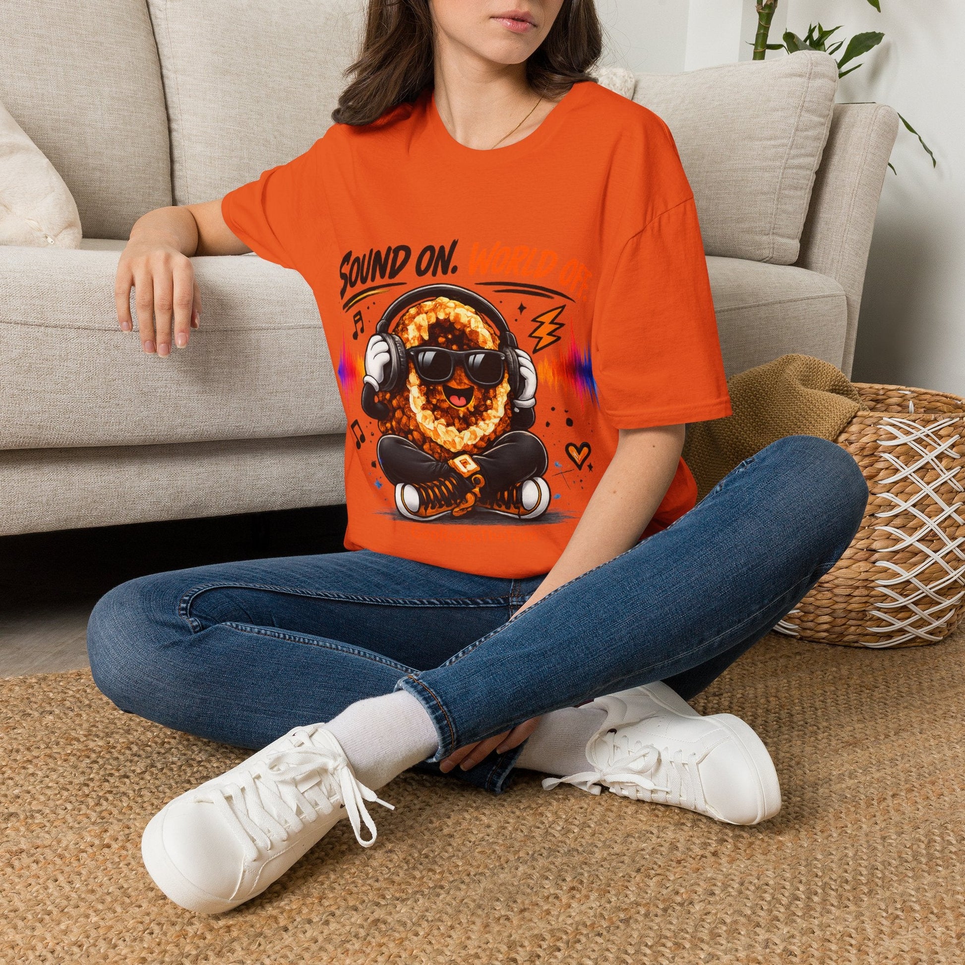 Geo Rocks the 'Tism Teen Stimming Geode "Sound On, World Off" Tee - Geo Rocks The 'Tism