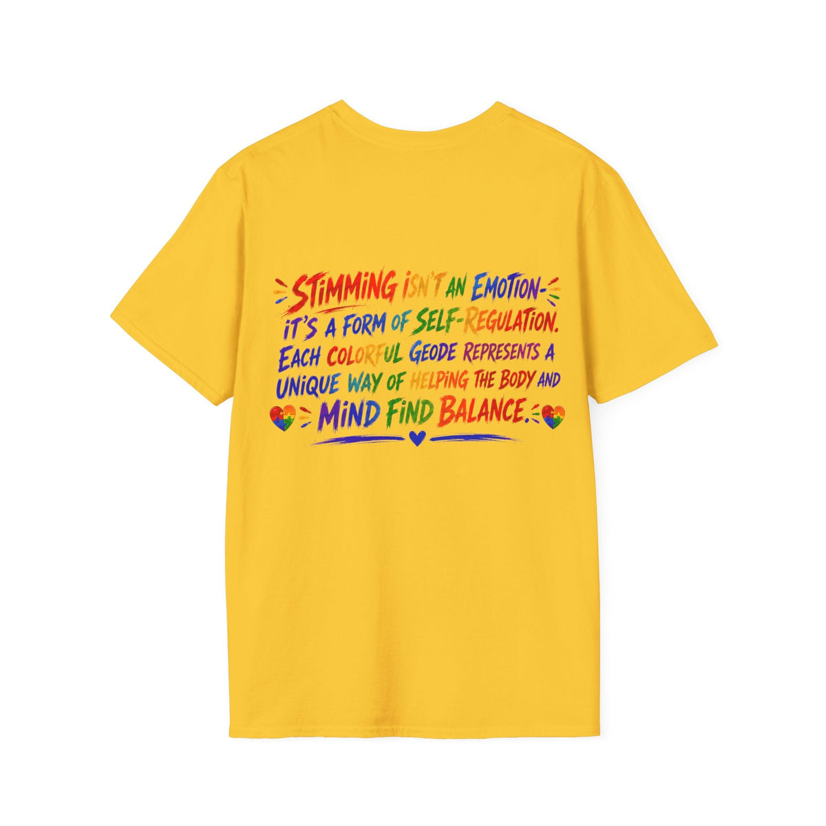 Geo Rocks the 'Tism Teen Stimming Geode "Sound On, World Off" Tee - Geo Rocks The 'Tism