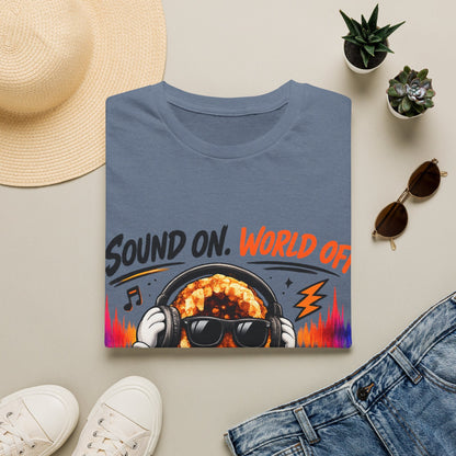 Geo Rocks the 'Tism Teen Stimming Geode "Sound On, World Off" Tee - Geo Rocks The 'Tism