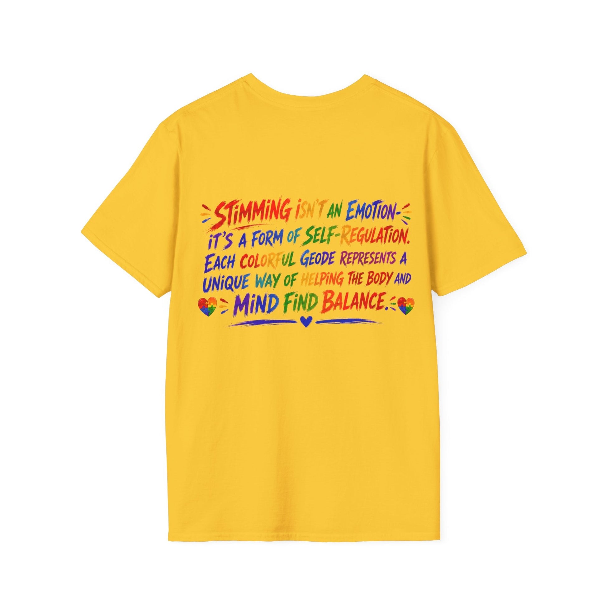 Geo Rocks the 'Tism Teen Stimming Geode "Sound On, World Off" Tee - Geo Rocks The 'Tism