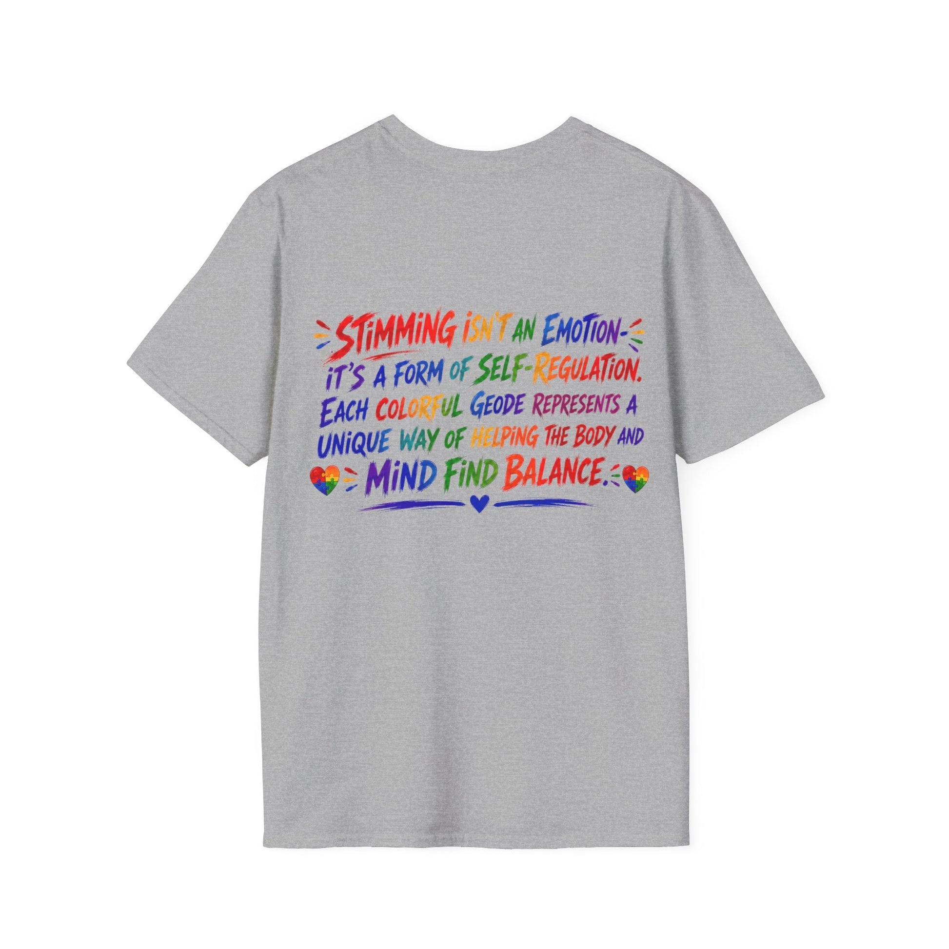 Geo Rocks the 'Tism Teen Stimming Geode "Sound On, World Off" Tee - Geo Rocks The 'Tism