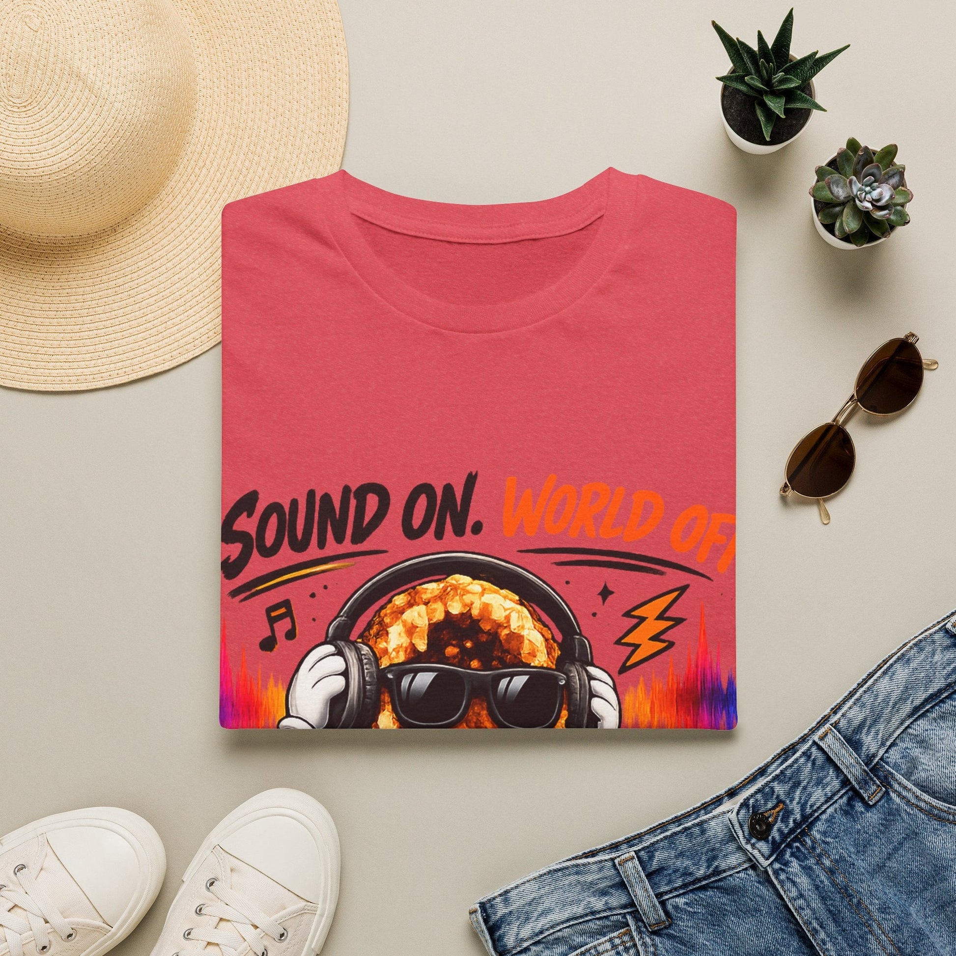 Geo Rocks the 'Tism Teen Stimming Geode "Sound On, World Off" Tee - Geo Rocks The 'Tism