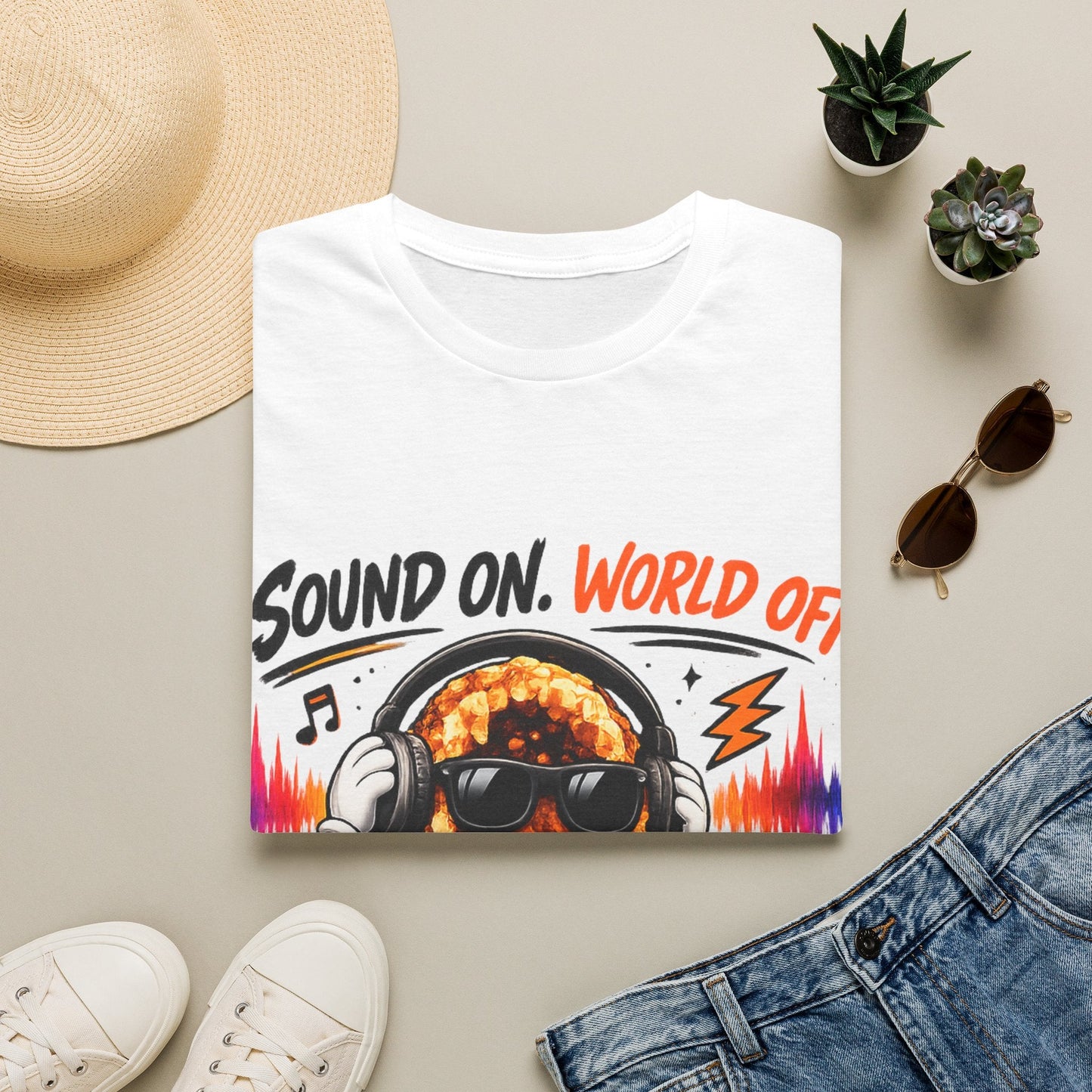 Geo Rocks the 'Tism Teen Stimming Geode "Sound On, World Off" Tee - Geo Rocks The 'Tism
